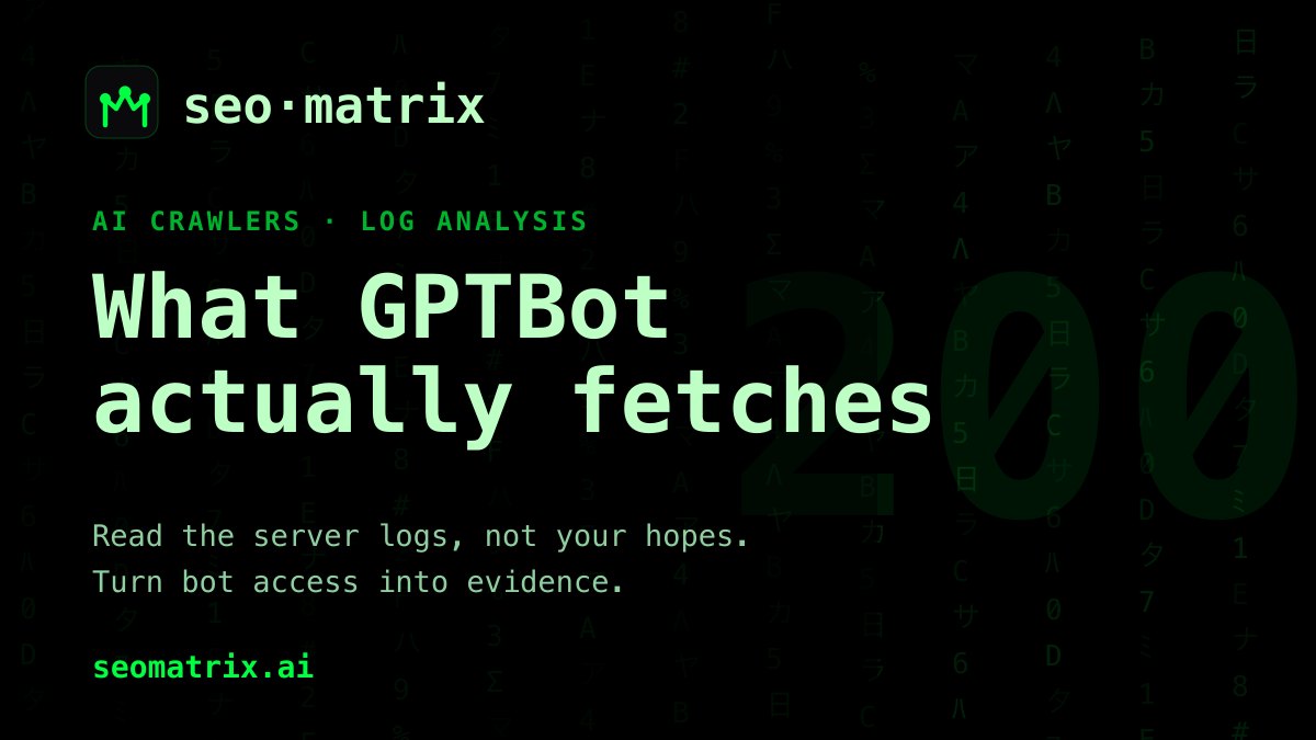 AI crawler log analysis: what GPTBot and ClaudeBot actually fetch