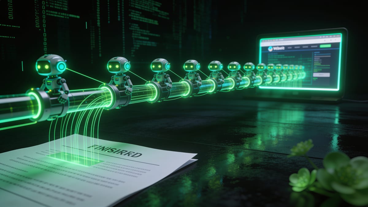 An autonomous AI SEO team: from brief to a live site