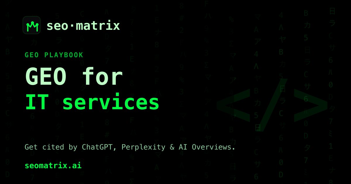 GEO for IT companies & dev shops