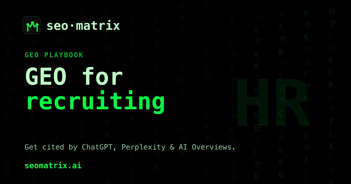 GEO for HR & recruiting